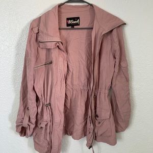Dusty rose trench coat
